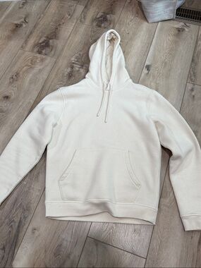 DSG brand Cream Hooded Pullover Sweatshirt - Small
